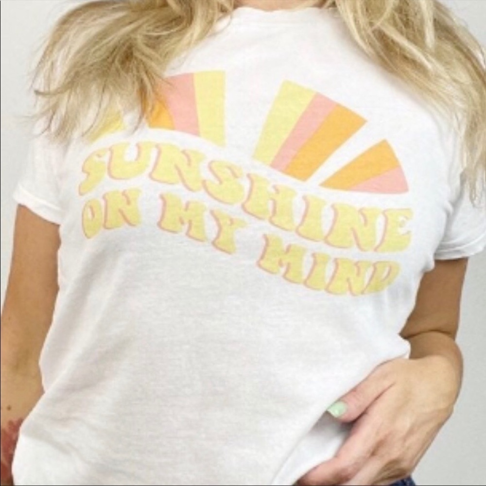 Wildfox Sunshine On My Mind Keke Tee Shirt NEW